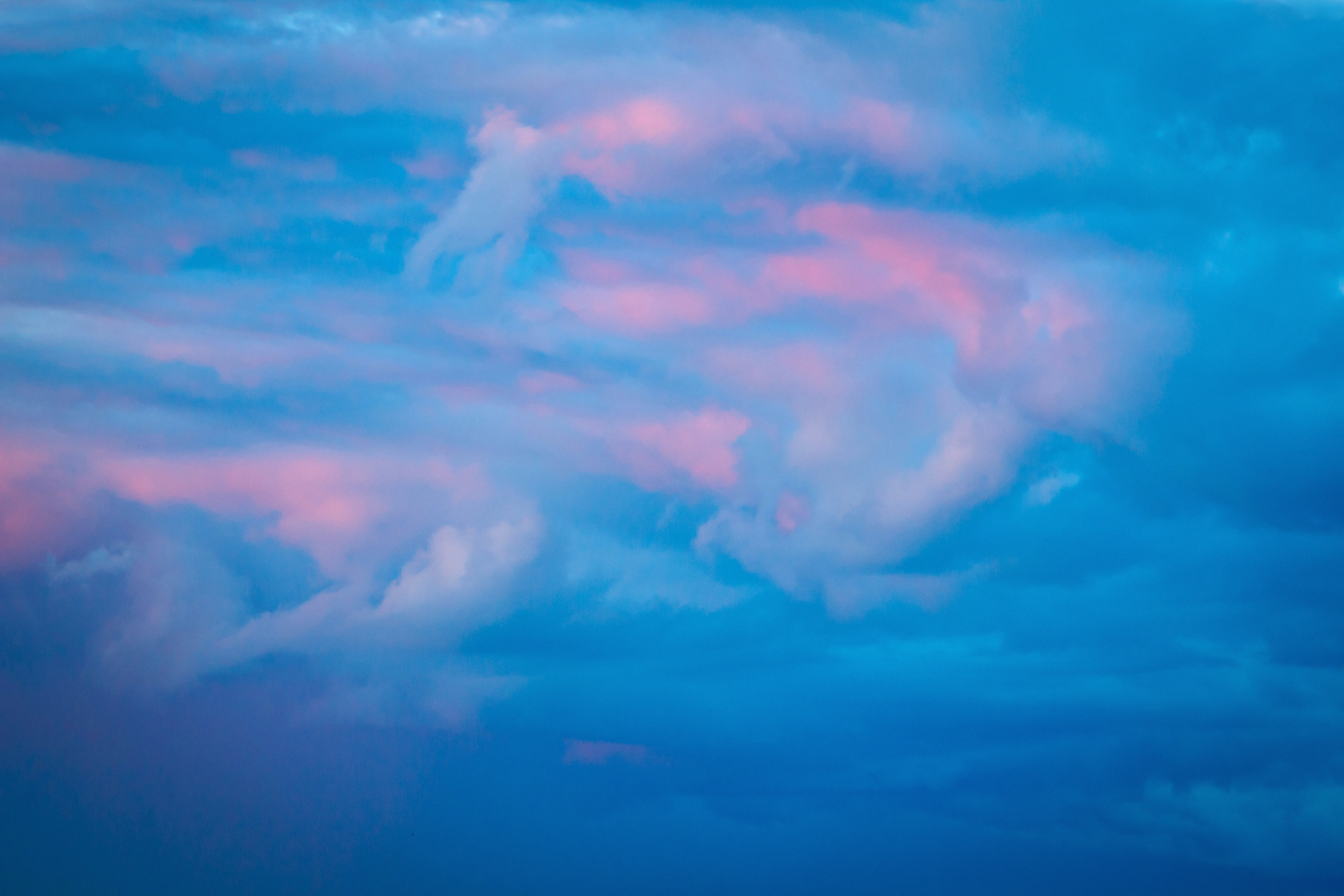 mystical blue clouds